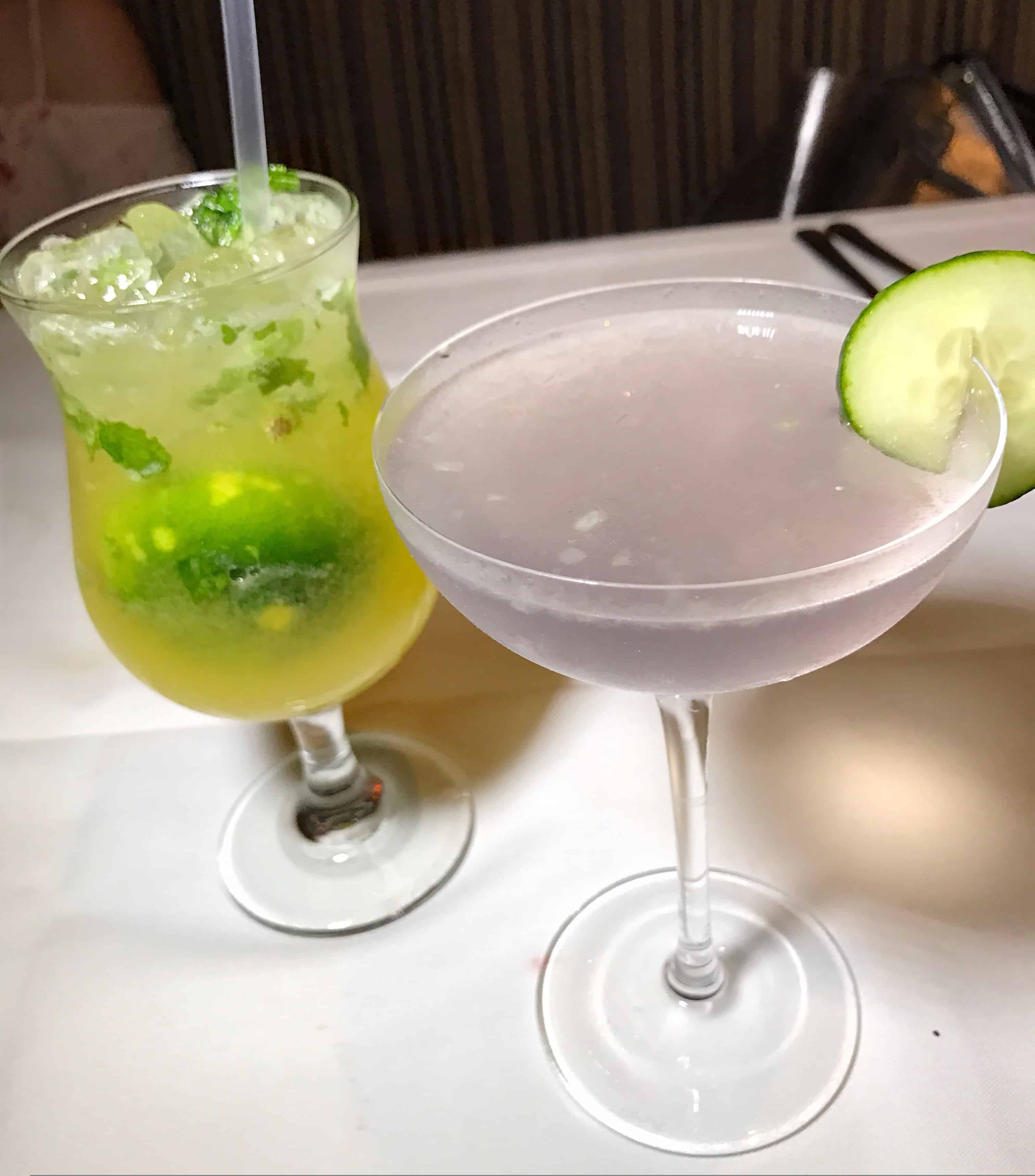 Mango Mojito and Lavender Sake Sling