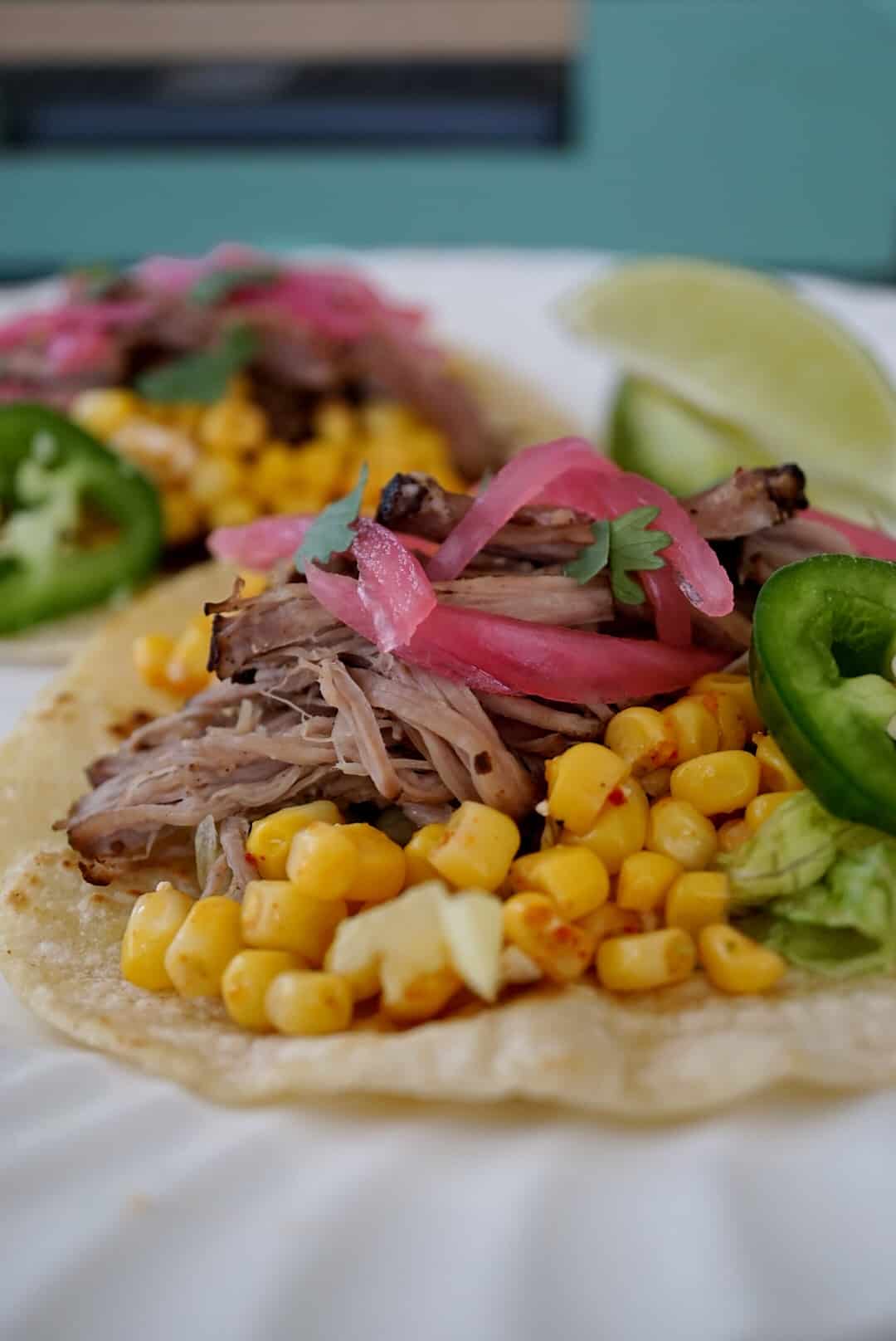 Slow Cooker Pulled Pork Tacos - JZ Eats