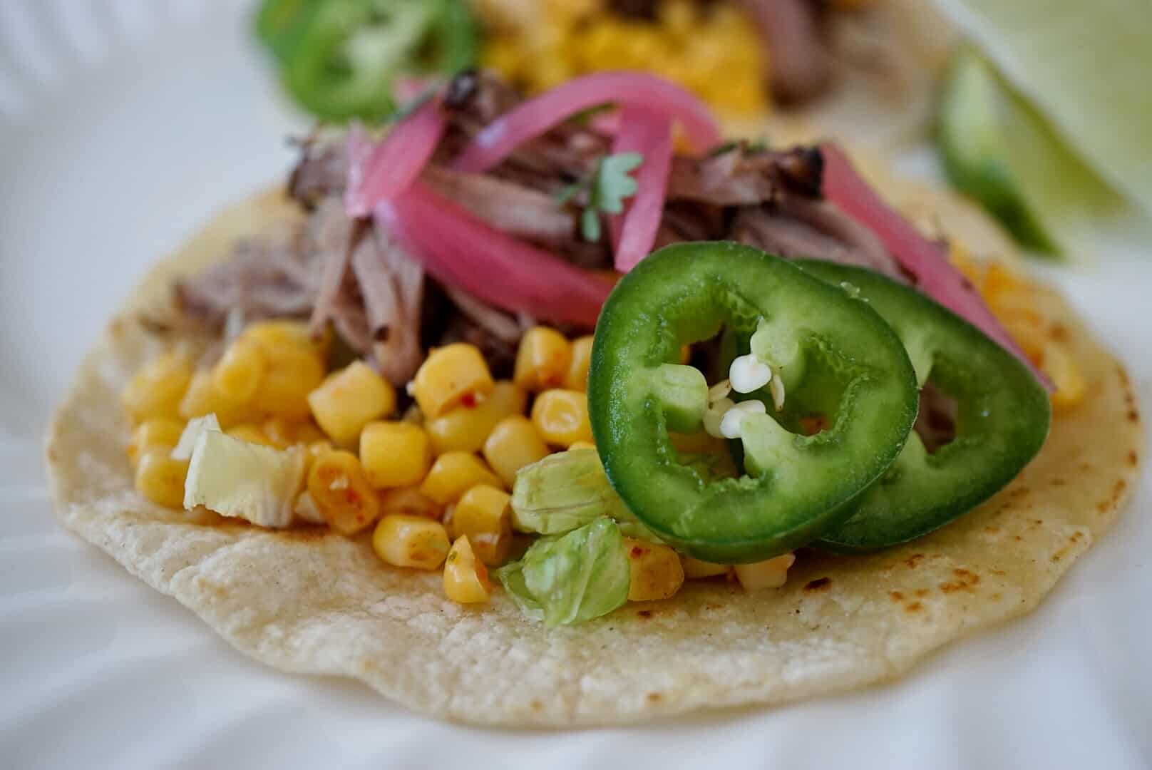 Slow Cooker Pulled Pork Tacos JZ Eats