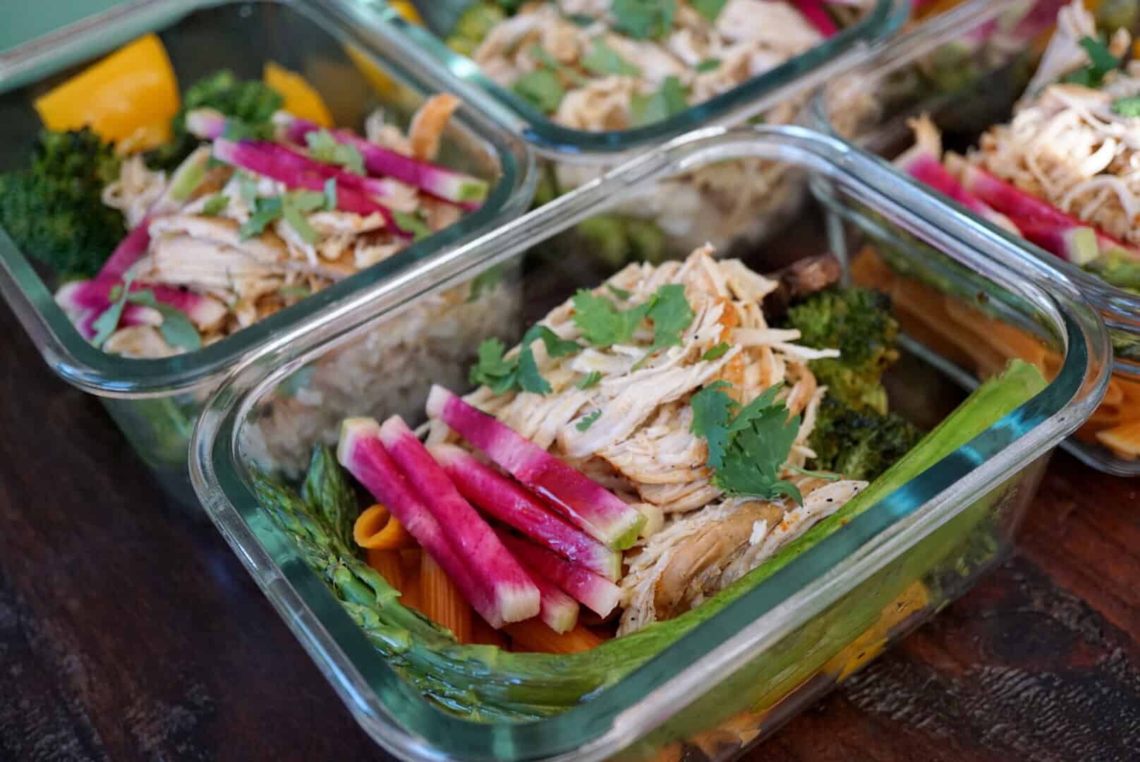 Chili Lime Chicken and Rice Meal Prep Bowls