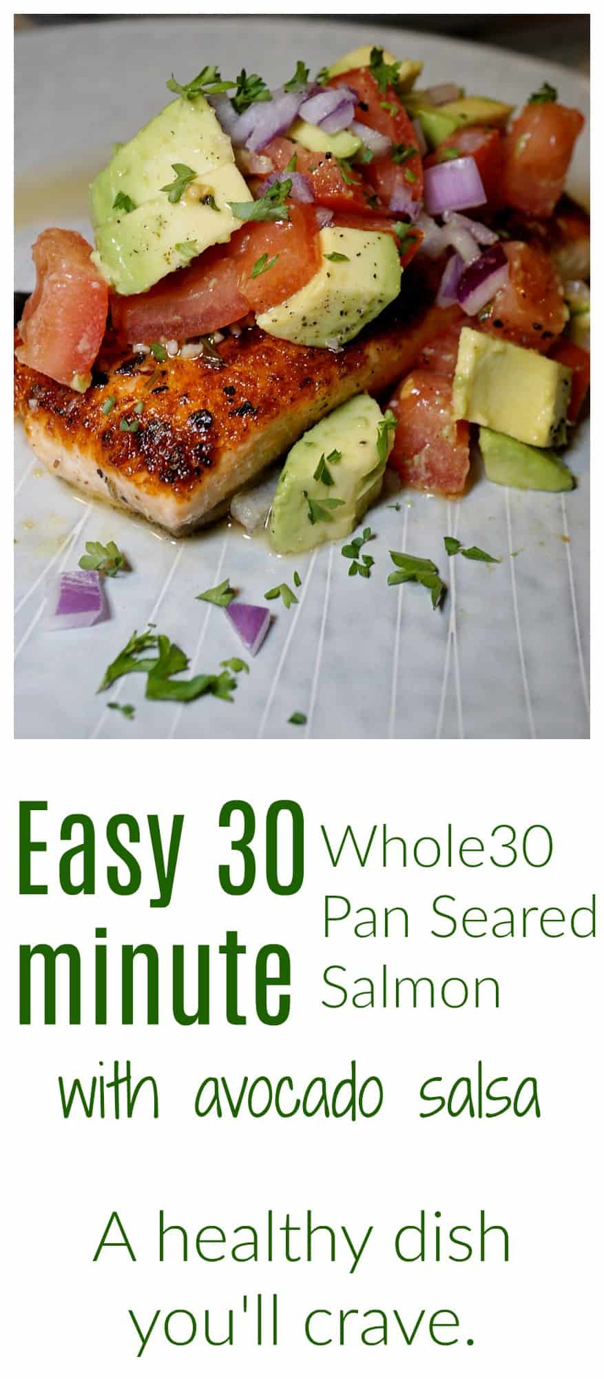 Whole30 Recipes Pan Seared Salmon With Avocado Salsa