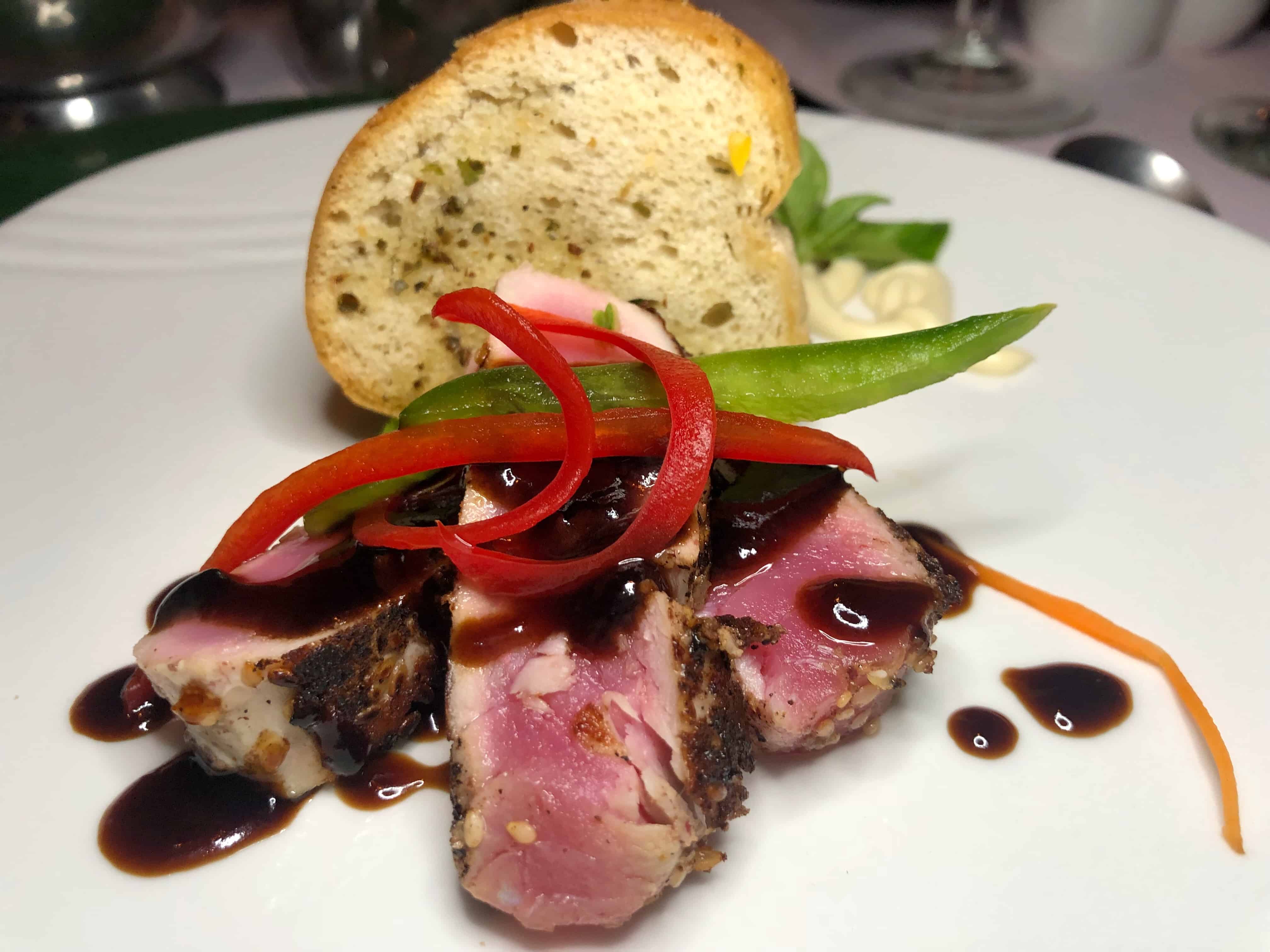 Seared Tuna at Couples Swept Away in Negril, Jamaica