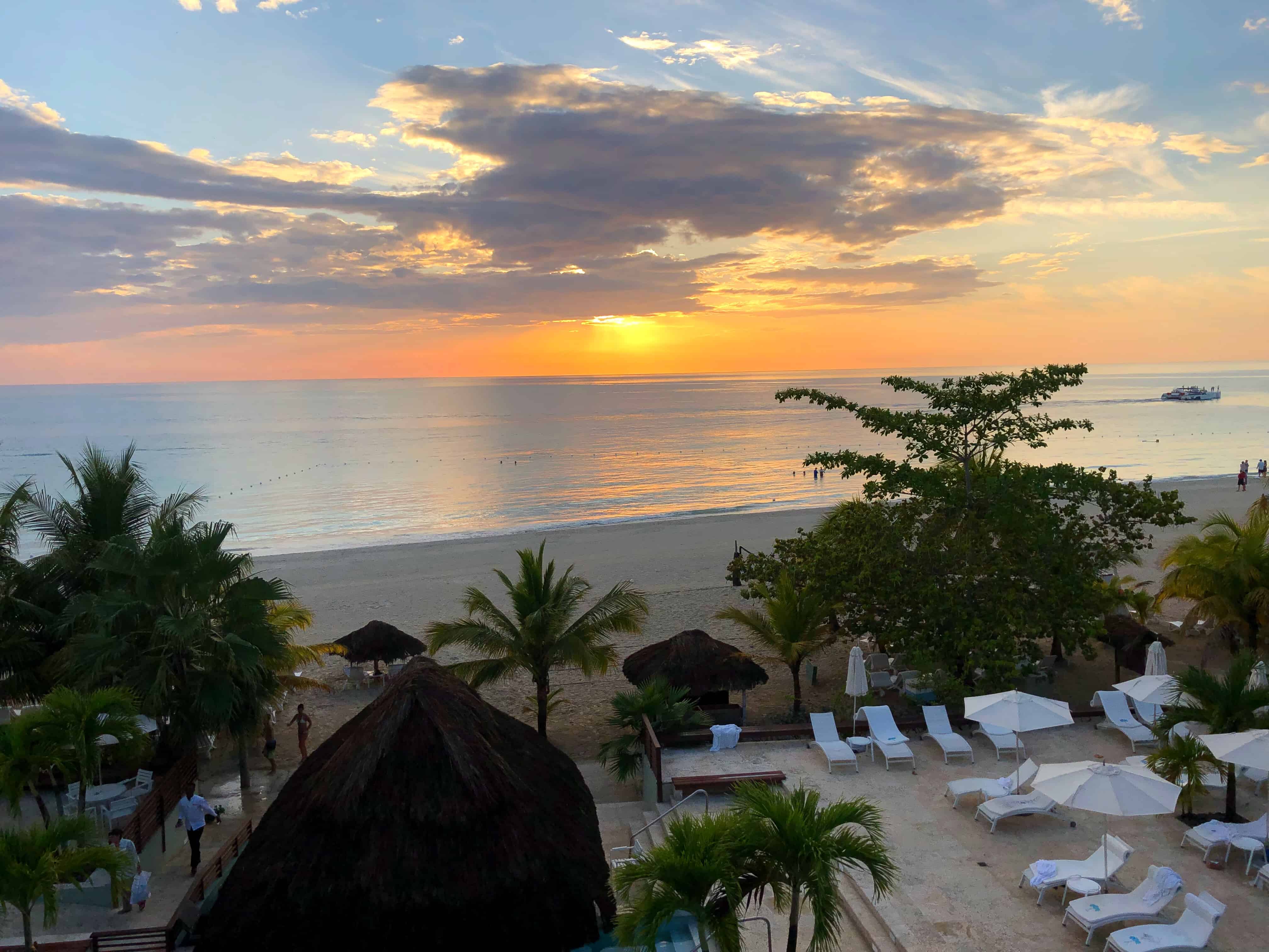 Negril sunset at Couples Swept Away