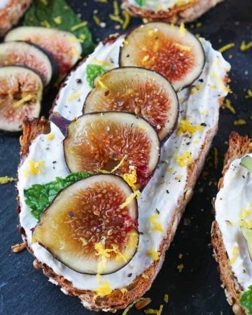 Fig Toast With Whipped Goat Cheese