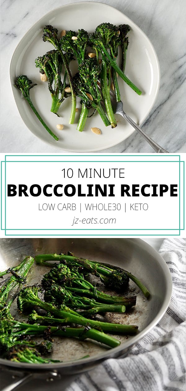 Broccolini recipe pinterest pin