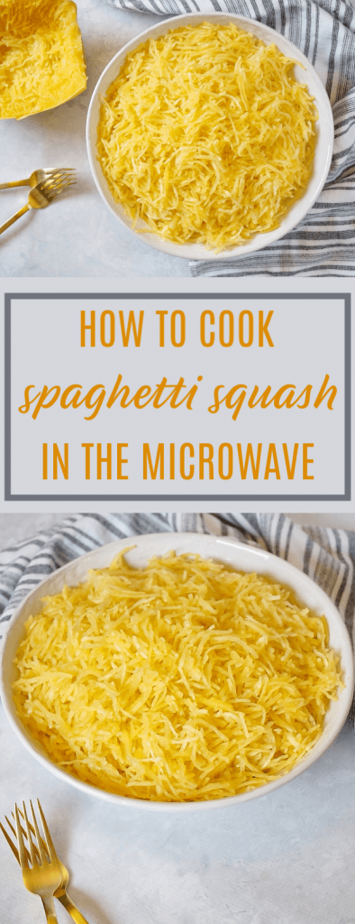 Spaghetti squash in a bowl pinterest pin