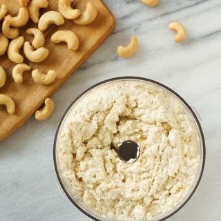 vegan ricotta cheese in a food processor