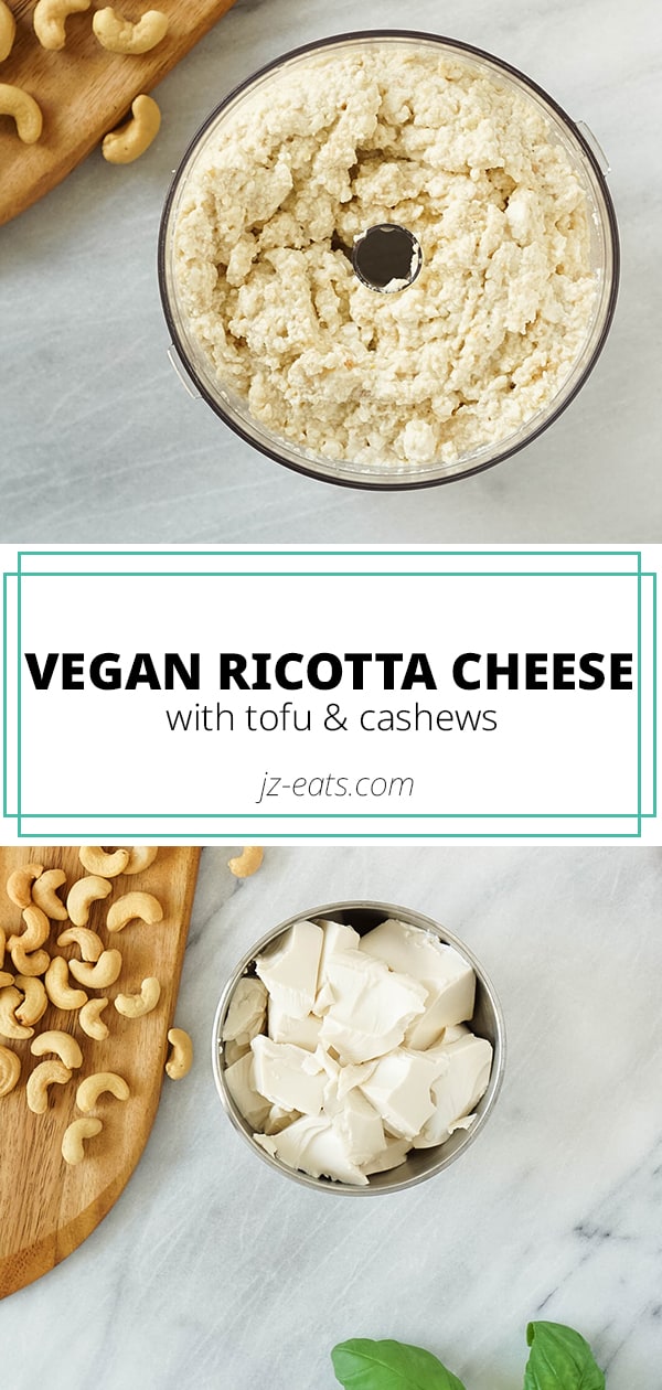 Vegan Ricotta Cheese - Tastes Just Like The Real Thing! - JZ Eats