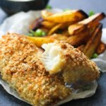 fish and chips on a plate