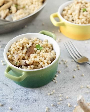 How to cook Israeli Couscous with Mushrooms