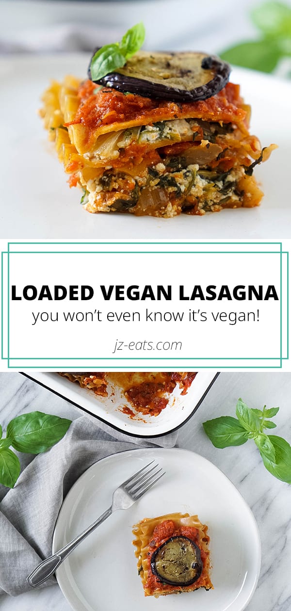 vegan lasagna pinterest long pin