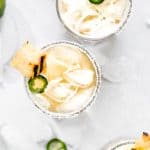 grilled pineapple margaritas with jalapenos