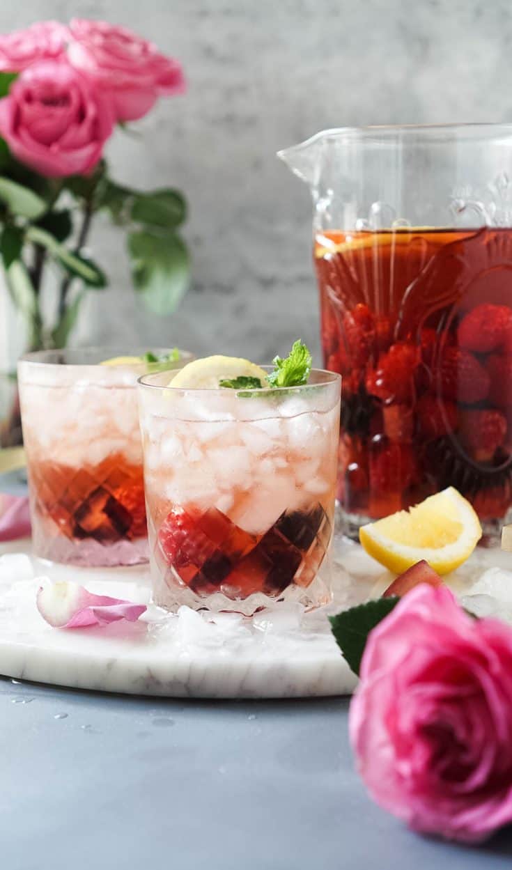 Rose Sangria An Easy Pitcher Cocktail Recipe JZ Eats