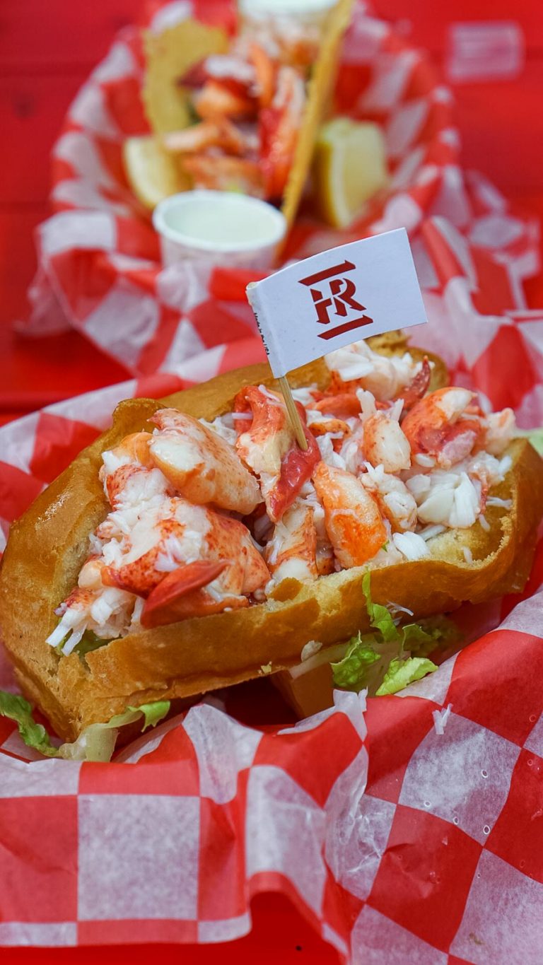 two lobster rolls from the high roller