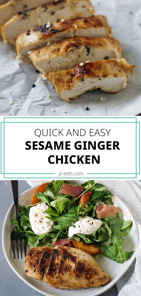 Quick And Easy DELICIOUS Sesame Ginger Chicken With Lime - JZ Eats