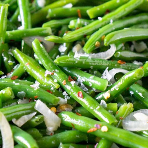 Lemon Garlic Sauteed Fresh Green Beans