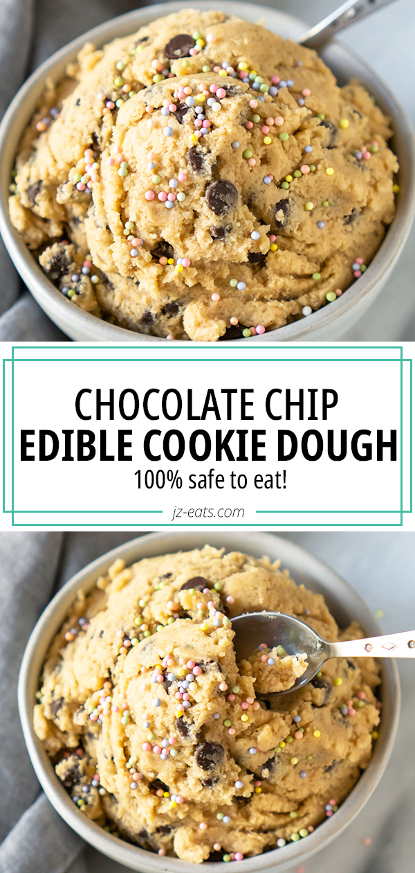 Edible Cookie Dough Recipe {BEST EVER} - JZ Eats