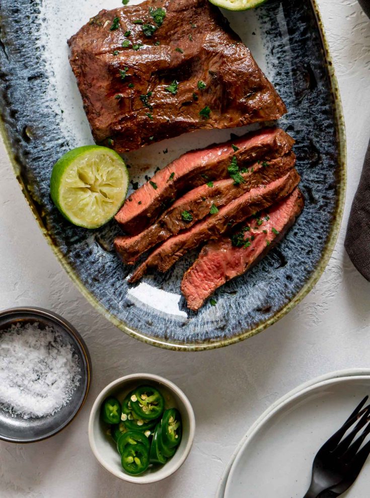 TexMex Flank Steak Salad With Avocado Lime Dressing JZ Eats