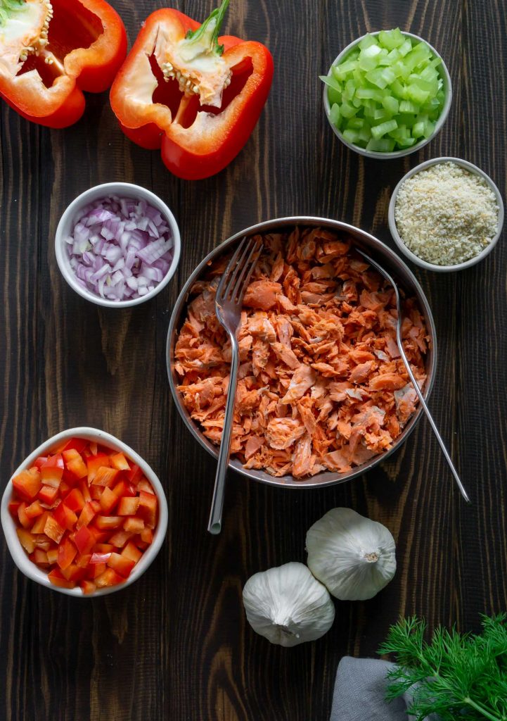 ingredients for salmon cakes