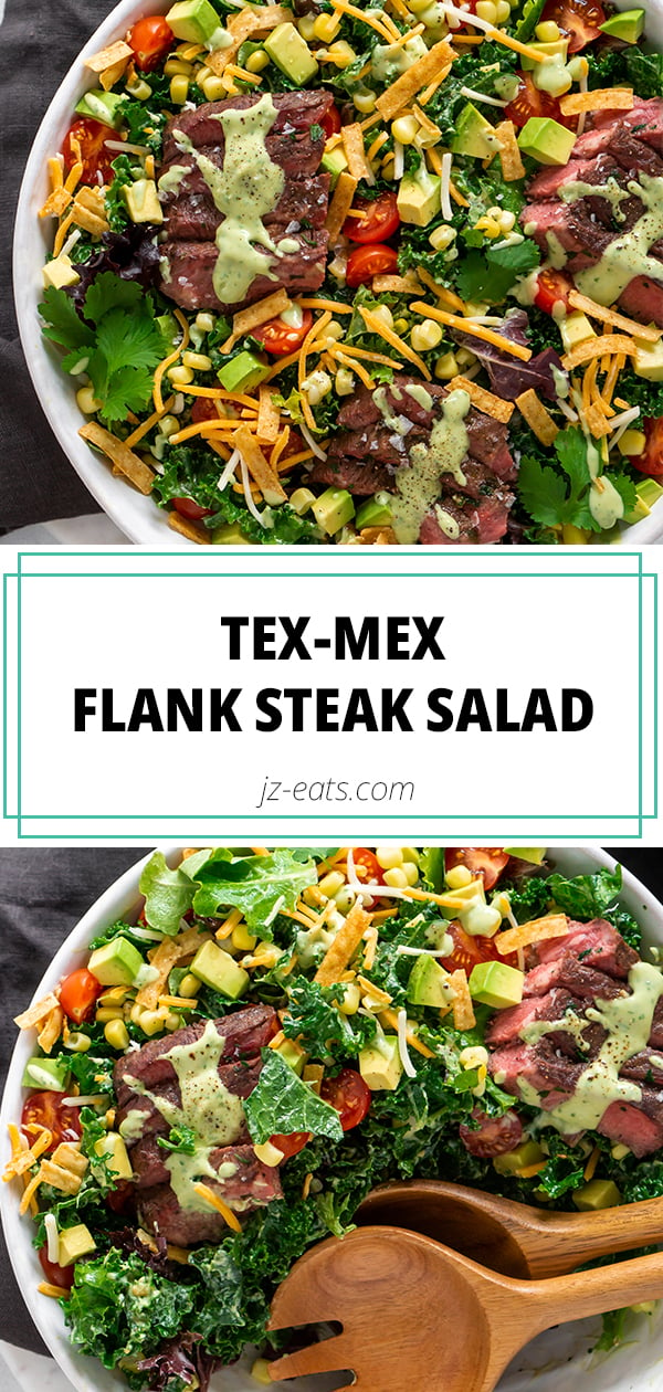 flank steak salad pinterest long pin