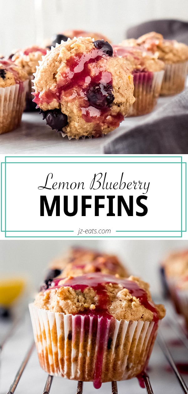 lemon blueberry oatmeal muffins pinterest long pin