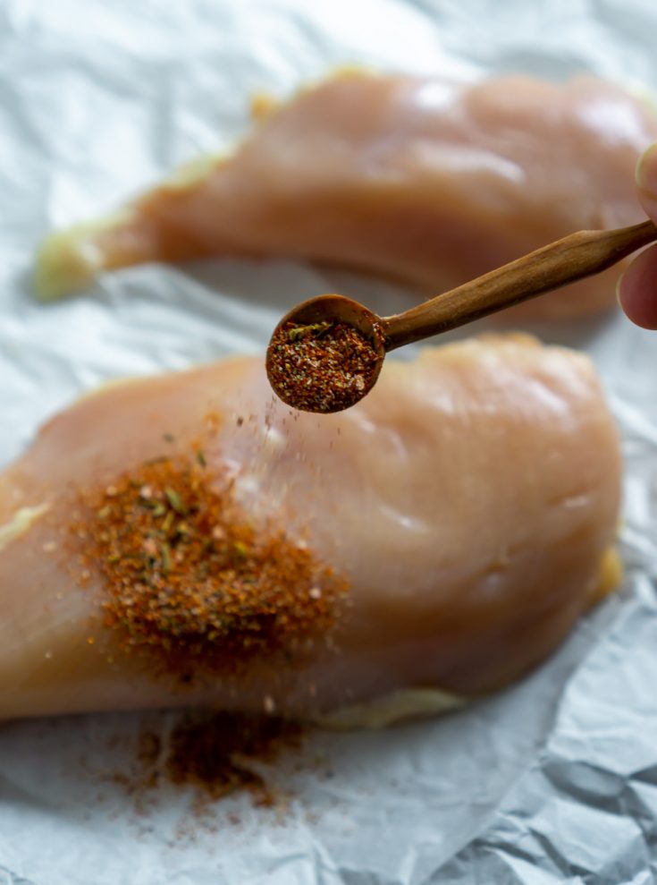 5 Spice Chicken in the Air Fryer JZ Eats