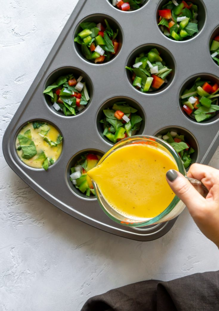 Easy Veggie Egg Frittata Muffins (meal prep) - JZ Eats