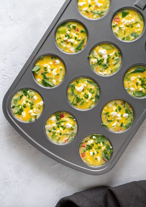 Easy Veggie Egg Frittata Muffins (meal prep) - JZ Eats