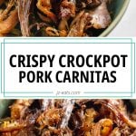 crispy crockpot carnitas pin