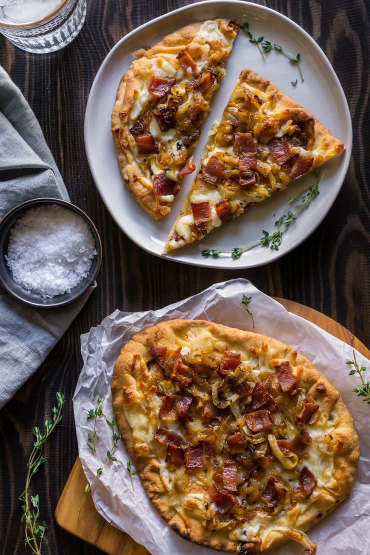 Quick And Easy Caramelized Onion And Bacon Pizza - JZ Eats