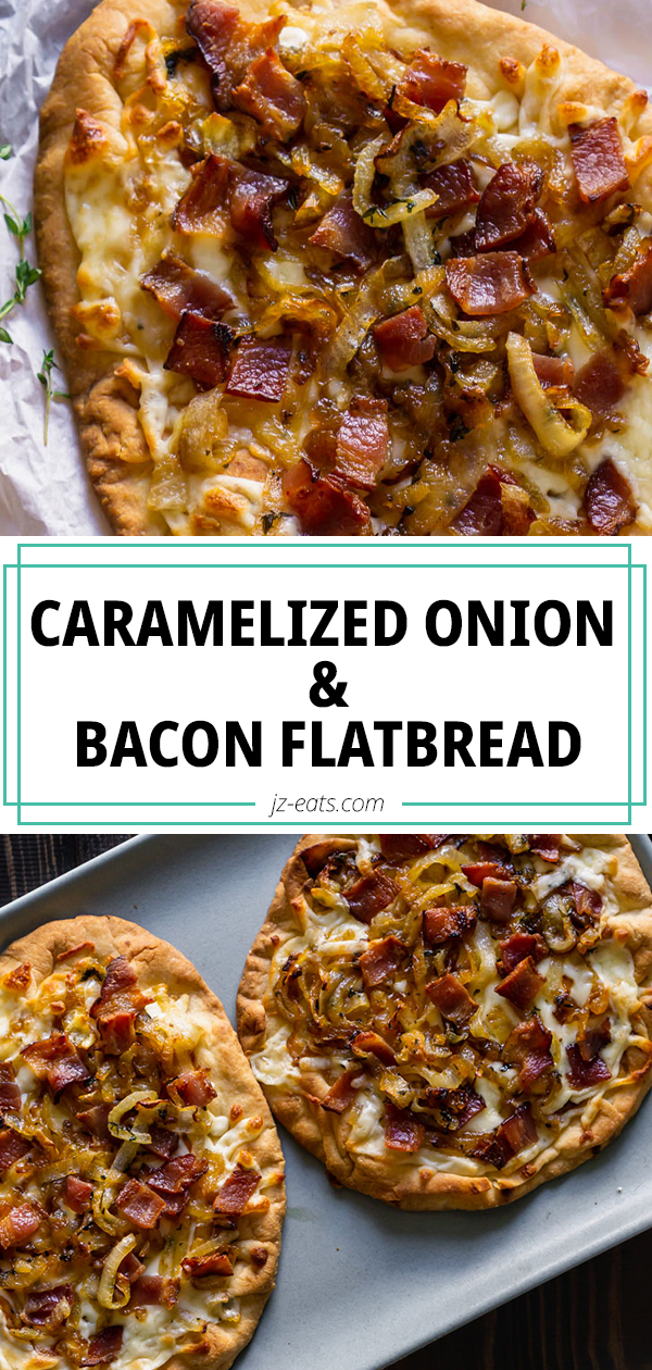 Quick And Easy Caramelized Onion And Bacon Pizza - JZ Eats