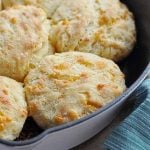 cheddar biscuits in a pan