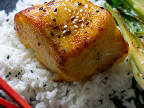 Miso and Soy Chilean Sea Bass Recipe