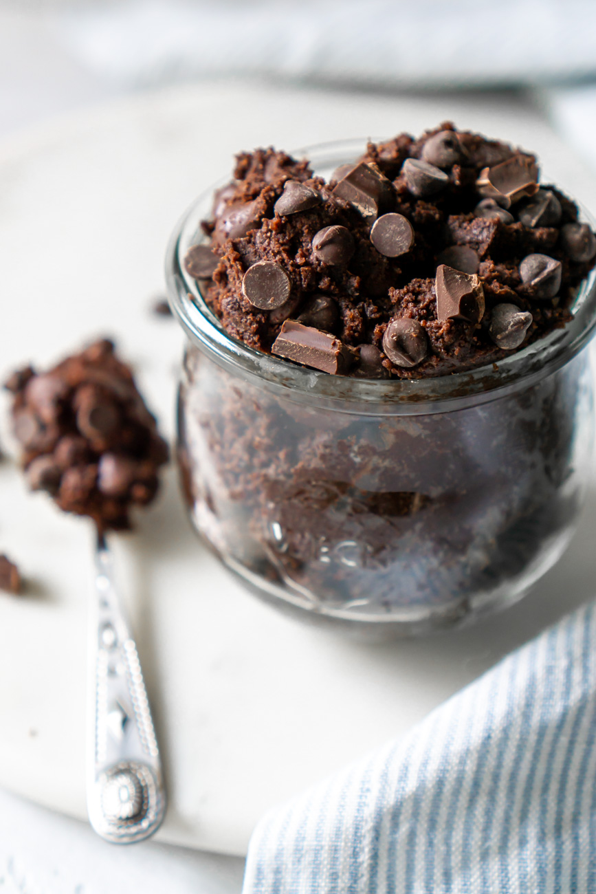 Edible Brownie Batter Cookie Dough - JZ Eats