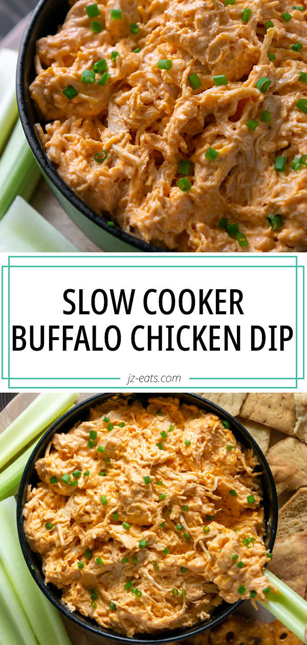 Slow Cooker Buffalo Chicken Dip Recipe - JZ Eats