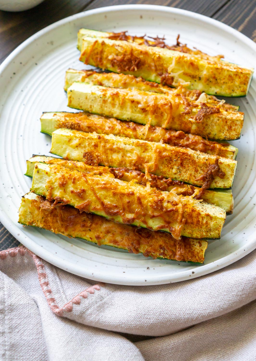 Parmesan Air Fryer Zucchini (10 minutes!) JZ Eats