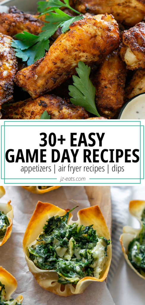 game day recipes pin
