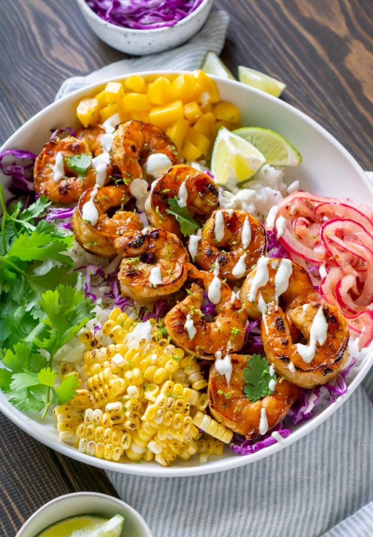 Hawaiian Shrimp Taco Bowl