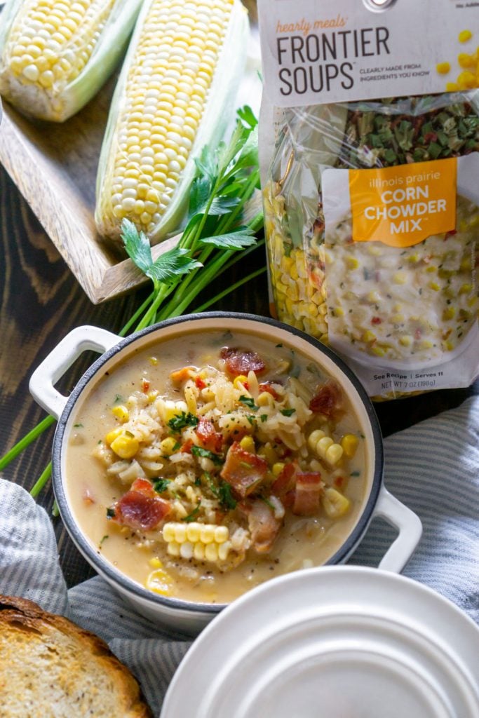 corn chowder with frontier soup packet