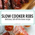 slow cooker ribs pin