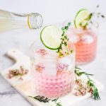 Pink Vodka Lemonade in two glasses