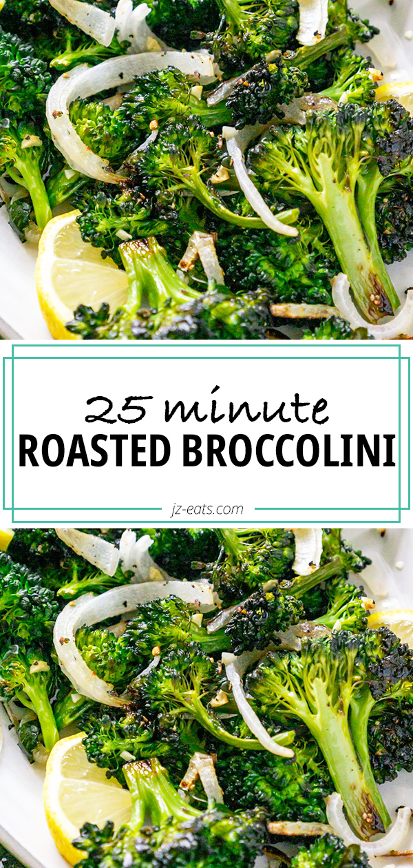 Easy Roasted Broccolini with Garlic and Onion