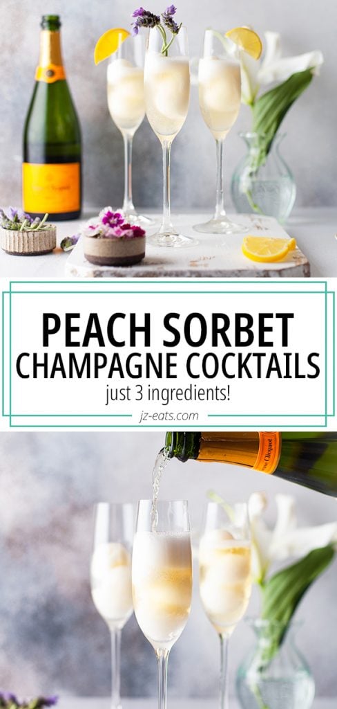 champagne cocktails pinterest pin