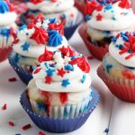 4th of july mini cupcakes