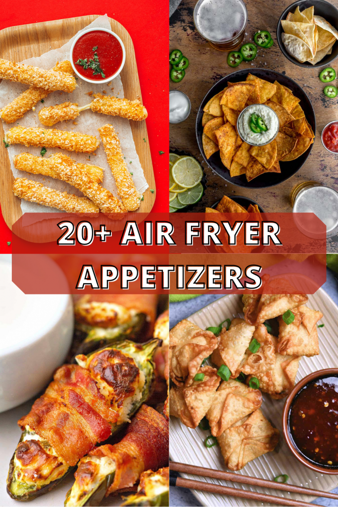 air fryer appetizers pin