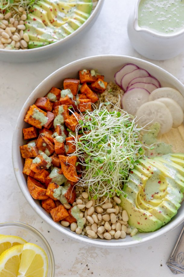 Roasted Sweet Potato Bowls (Vegetarian Recipe)