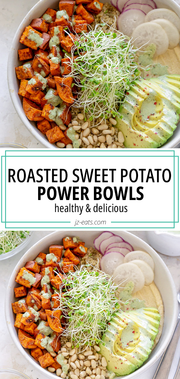 Roasted Sweet Potato Bowls (Vegetarian Recipe)
