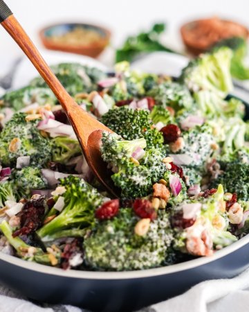 Cranberry Bacon Broccoli Salad