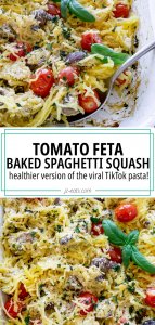 Tomato Feta Baked Spaghetti Squash