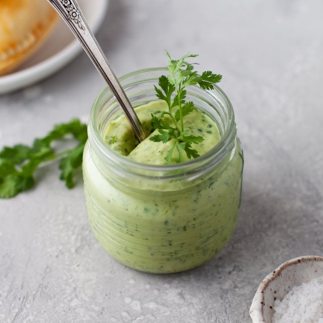 5 Minute Cilantro Lime Empanada Sauce